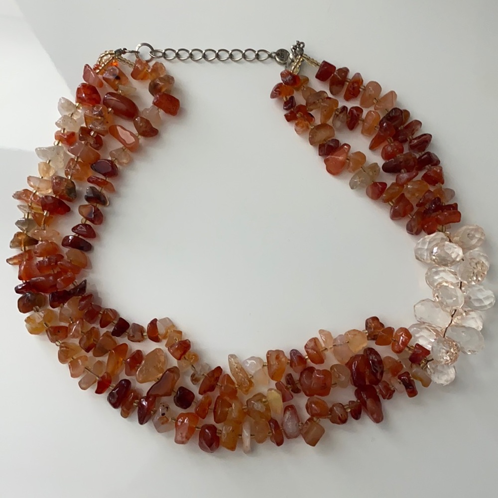 Coral chunky necklace!